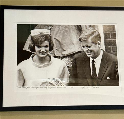 First Lady Jacqueline Kennedy with President John F. Kennedy