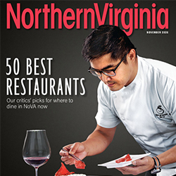 Chef Bin on the cover of Northern Virginia magazine