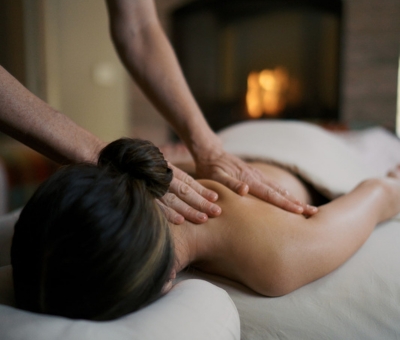 lady on spa table 