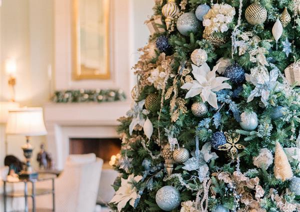 up close Christmas tree